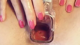 Pink cervix inside my pussy