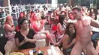 Gorgeous women show their dick sucking skills