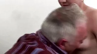 Fat couple fucking doggystyle!