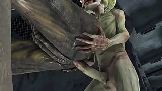 Hot 3D Alien Babe Gets Fucked by a Martian