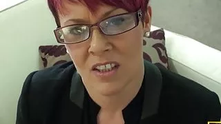 Redhead british sub roughly fucked