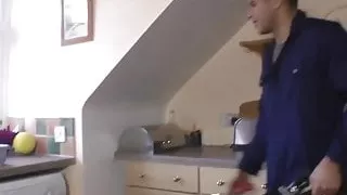 Classy milf pounded by plumber