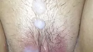 licking wifes creampie