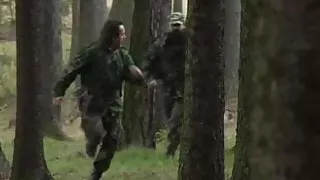 Failed Escape by slave girl in prison running