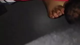 Pretty  toes sucking