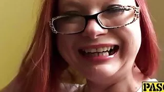 Redhead nympho slag does what shes told