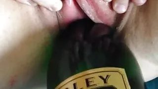 Champaigne bottle put to good use