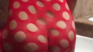 Big butt riding dildo