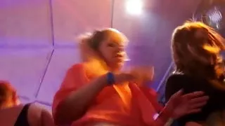 Euro party amateurs fucked on dancefloor