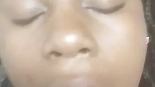 shynia 18 yo black girl takes cum after sex at work