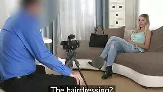 Amateur casting beauty drilled and creamed