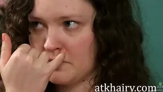 Getting to know hairy brunette Dawna