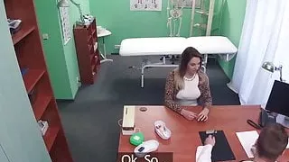 Hot blonde Victoria makes a sexual deal with her doctor