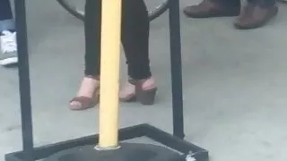 White Woman Really Cute Feet Heels