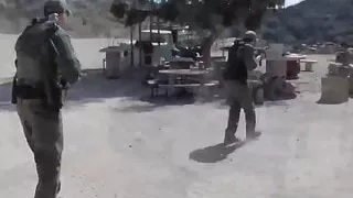 Latina babe Selma Sins sucks the agents cock for freedom