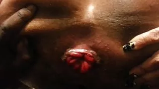 big booty pushing out rosebud