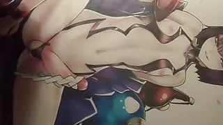 Cum offering to Shuten Douji cute cock drawn by Ban!