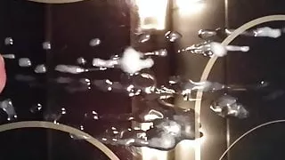 horny in the kitchen - big cumshot