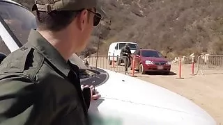 Hot latina strip searched and fucked