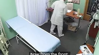 Orally pleasured patient pussyfucked by doc