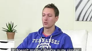 Female casting agent doggystyled by newbie