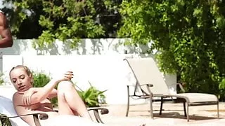 TeensLoveBlackCocks - Grounded Teen Fucks Pool Boy