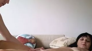 Russian mature stepmom fuck with boy