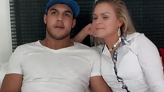 Horny wife Barra Brass gets her asshole creampied