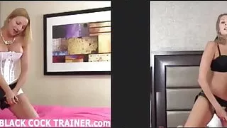 Watch me take four big black cocks at once