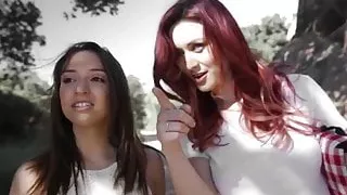 Riley Reid reading a secret diary