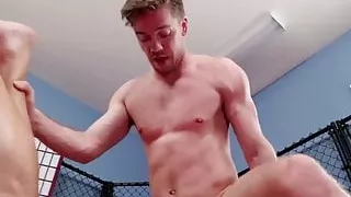 Jake presenting his hungry hole to Lucas