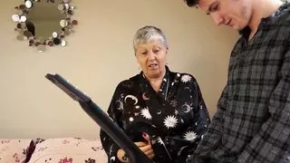 Mature chubby Christina and Sam Bourne together