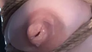 She likes having her nipples fucked by sextoys