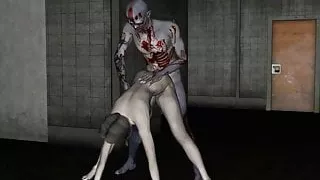 Sexy 3D Zombie Babe Licked and Fucked