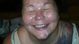 BJ and Messy Facial - Cum Whore Training - 4