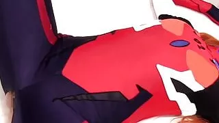 Japanese cosplay redhead cocksucks before sex