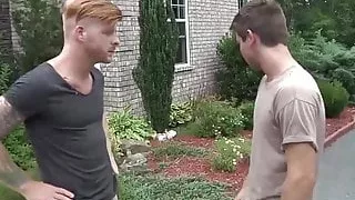 Johnny Rapid enjoys his neighbors guys only pool party