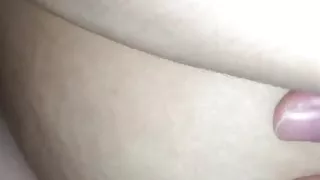 Thin Japanese married woman of the reaction