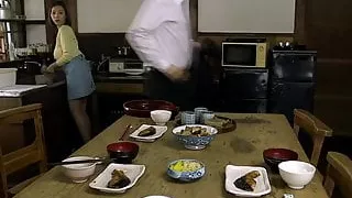 Busty Japanese milf titfucking in the bathtub