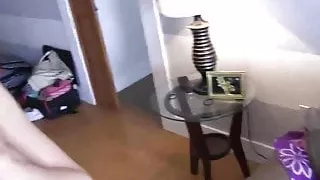 Cute  teens have a wild fuck fest with a lucky stud