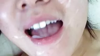 Recording myself as I get a load dumped on my face