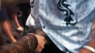 Horny pornstars fucking in a club