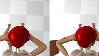 VR 3d Blowjob - Virtual Reality POV animated Sex