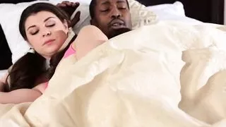 TeensLovesBlackCocks - Cute sister wakes up not bro To Fuck