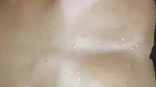Squirting Load Of Cum On My Girlfriend's Big Tits