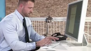 Großer Schwanz, Blasen, Schwuler Sex, Riesenschwanz, Muskel, Bürosex