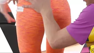 FitnessRooms Teen babe gets fucked after her sweaty workout