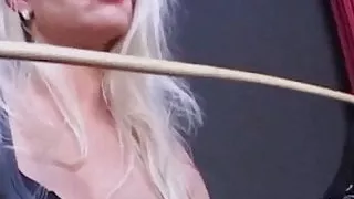 QUEEN OF PAIN - latex femdom music video caning slapping