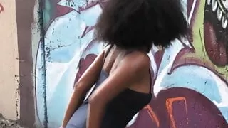 Black Girl Mandi Public Naked Photo Shoot