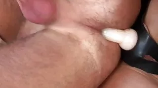 I am going to shove this big plastic cock right up your ass